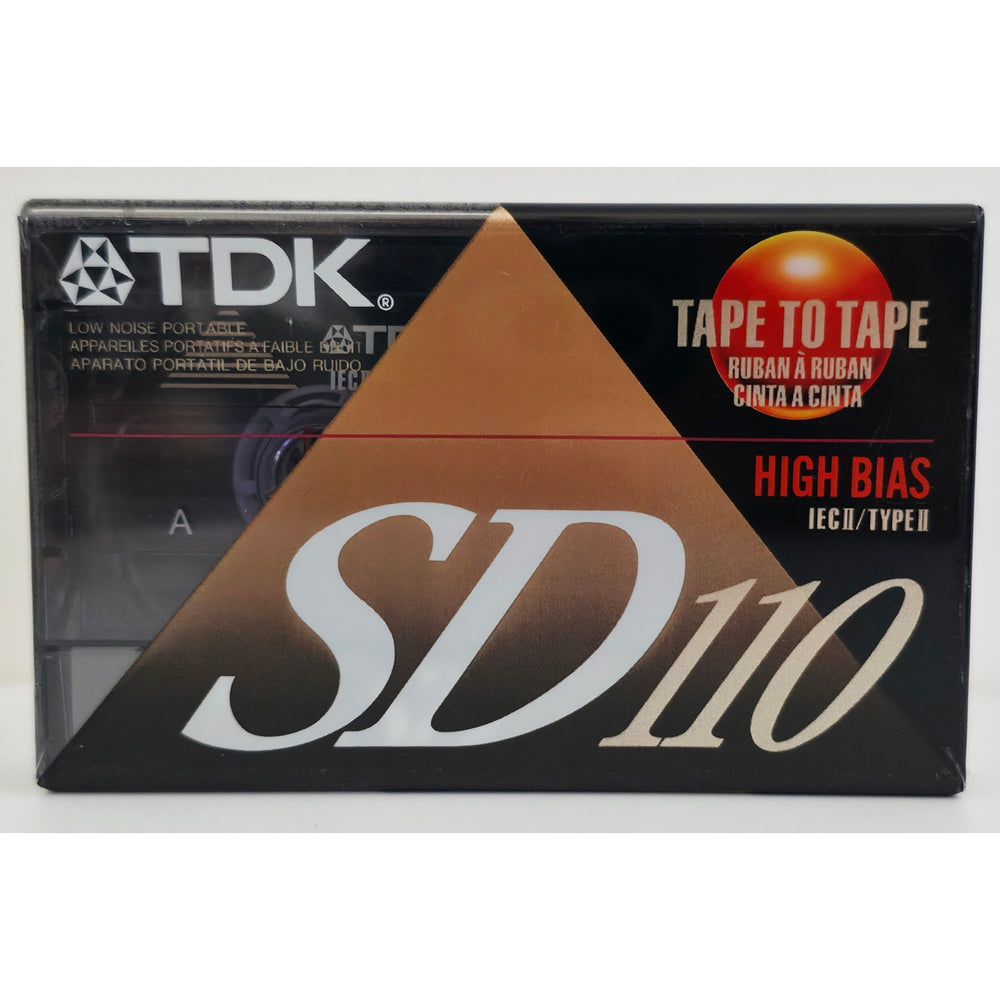 VINTAGE *NEW* 1980's TDK SD 110 High Bias Blank Audio Cassette Tape Sealed USA