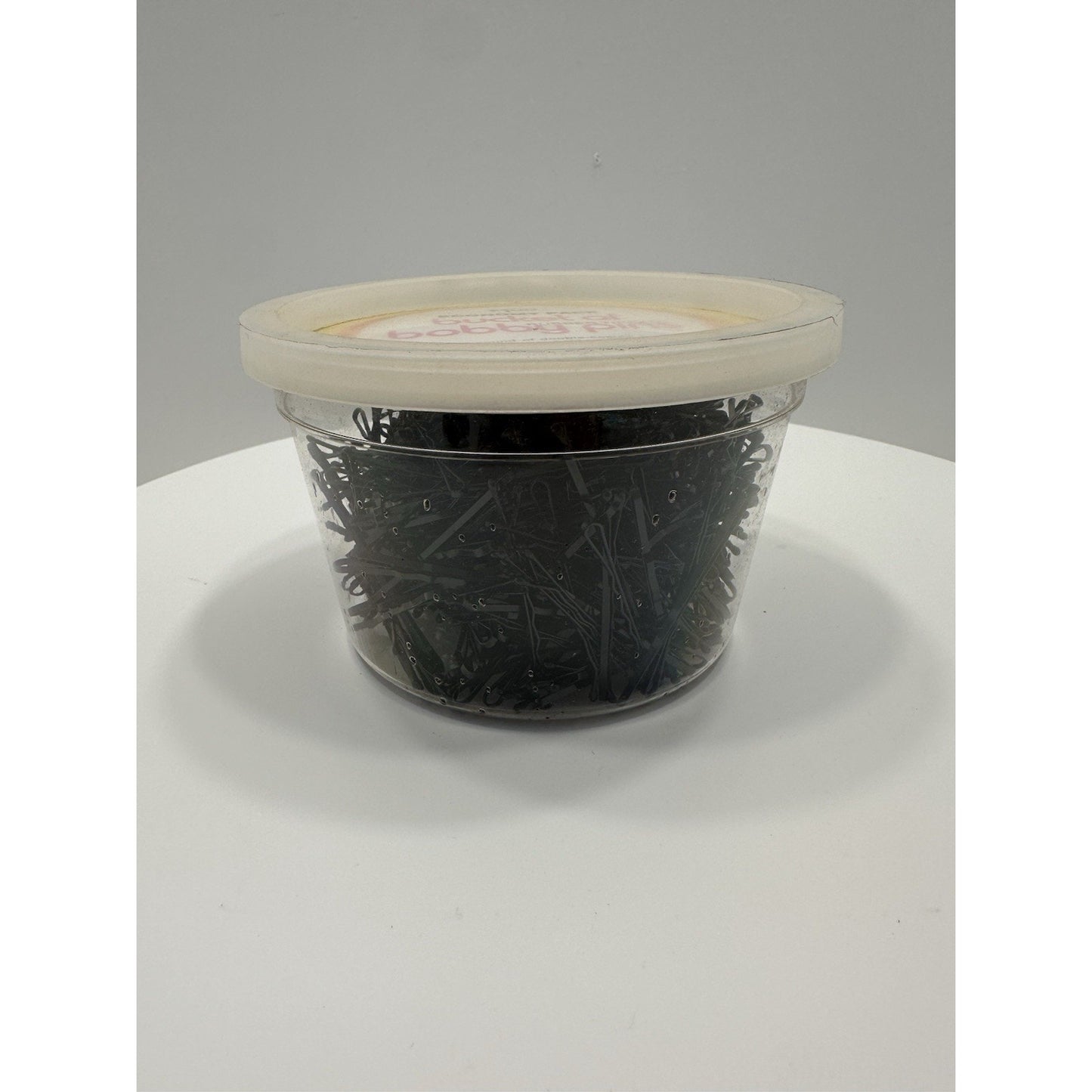 VINTAGE *NEW* 1970's Bucket of Bobby Pins Robber Tipped - 400 Count in Tub