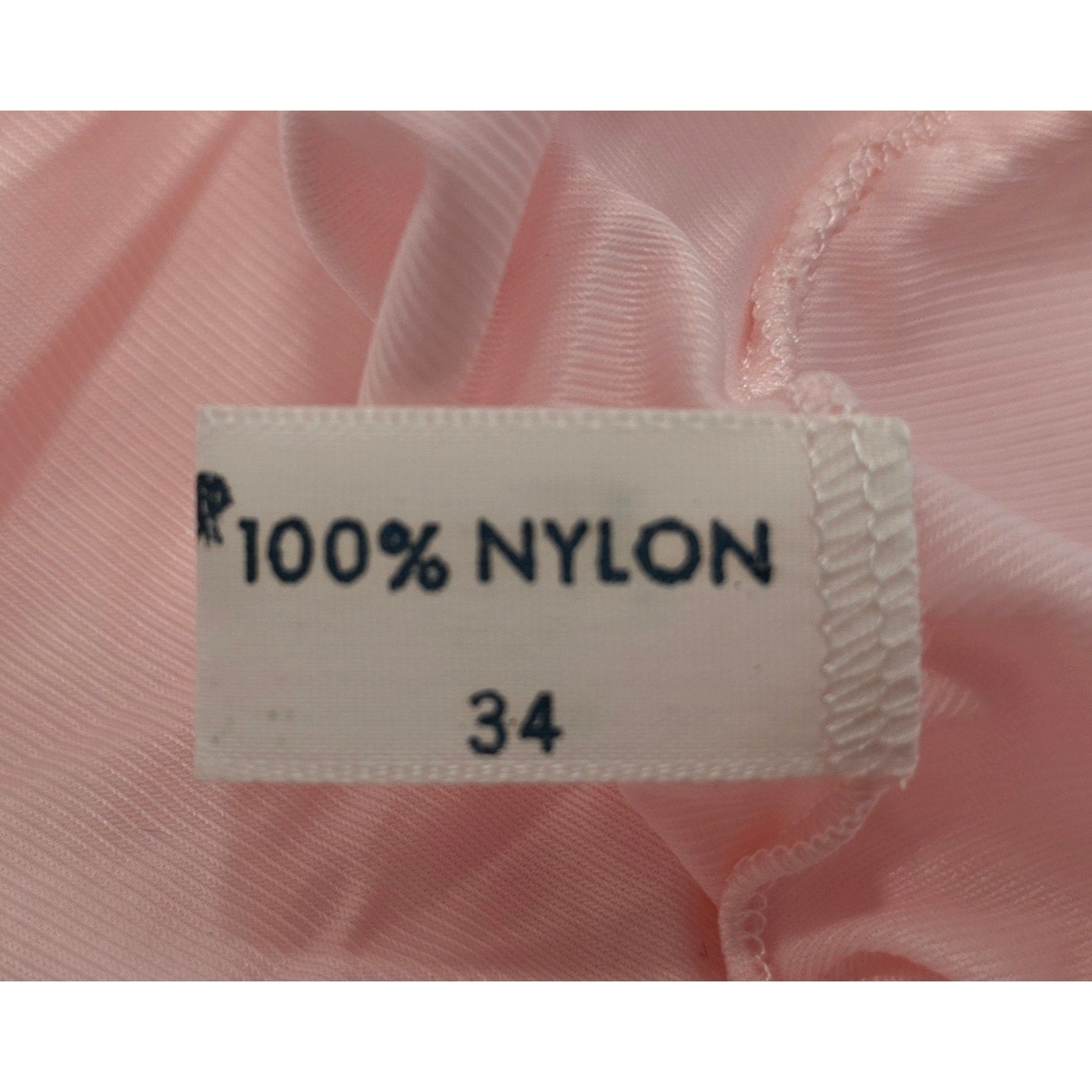 VINTAGE *NEW* 1960's Kayser Pink Slip  with White Lace Trim 100% Nylon Size 34