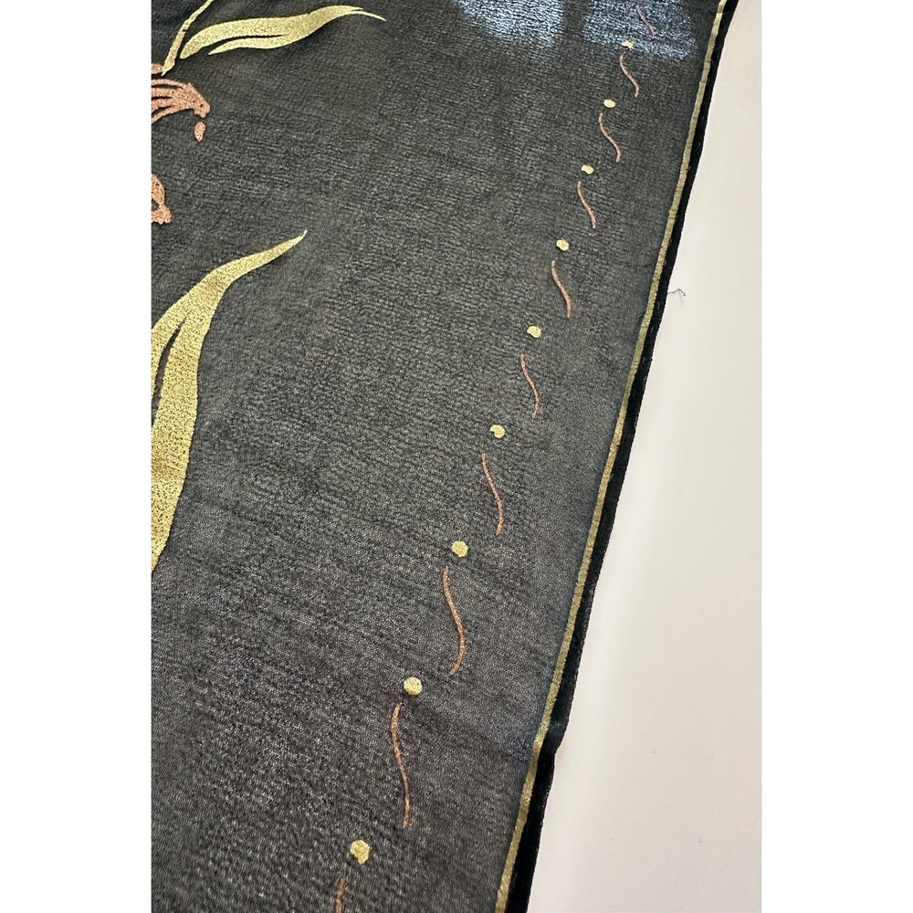 VINTAGE *NEW* 1950's Japanese Triple Sheer 100% Rayon Scarf 30" x 30" JAPAN