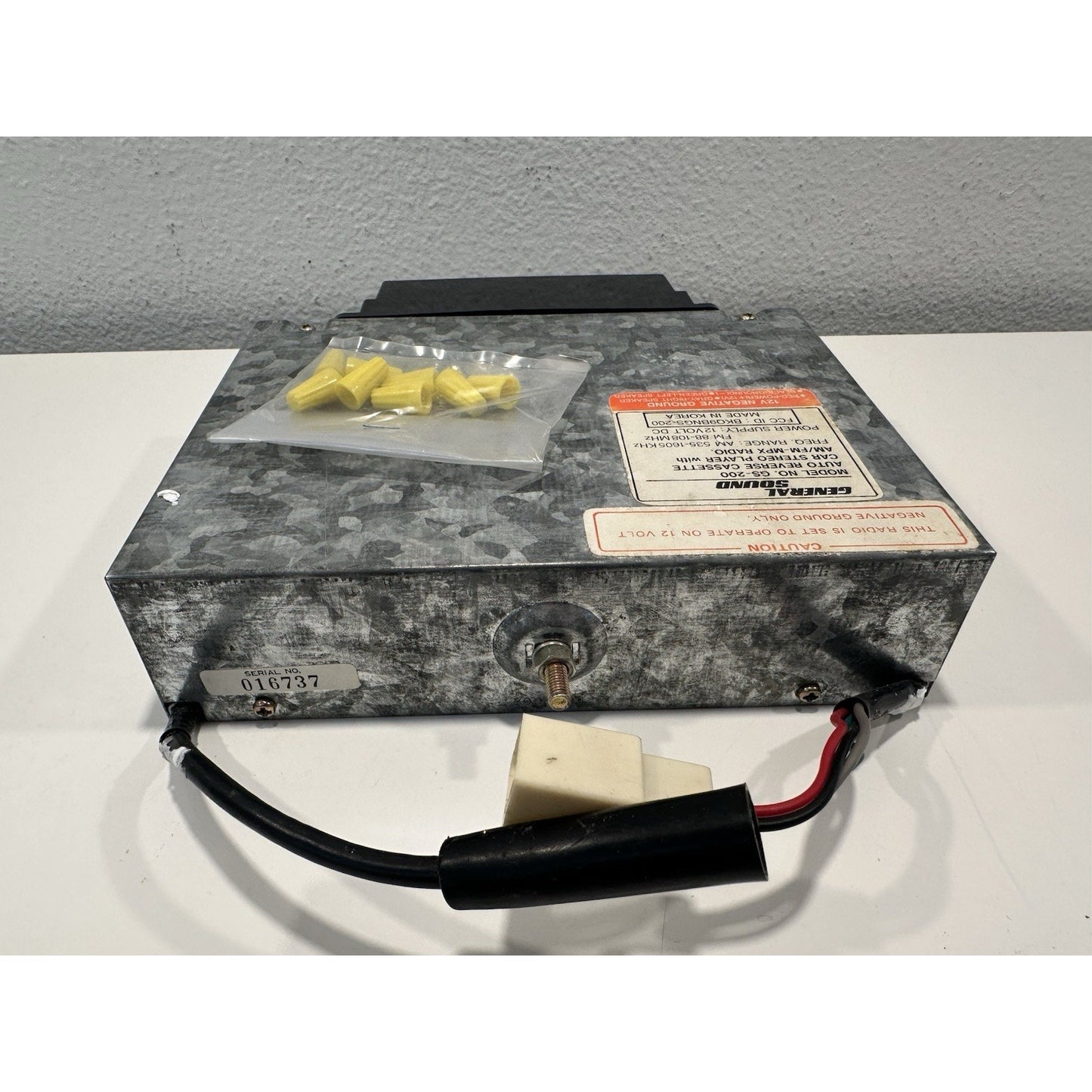 Needs Lovin' - VINTAGE 1980's General Sound GS-200 Auto Reverse Cassette Car Stereo