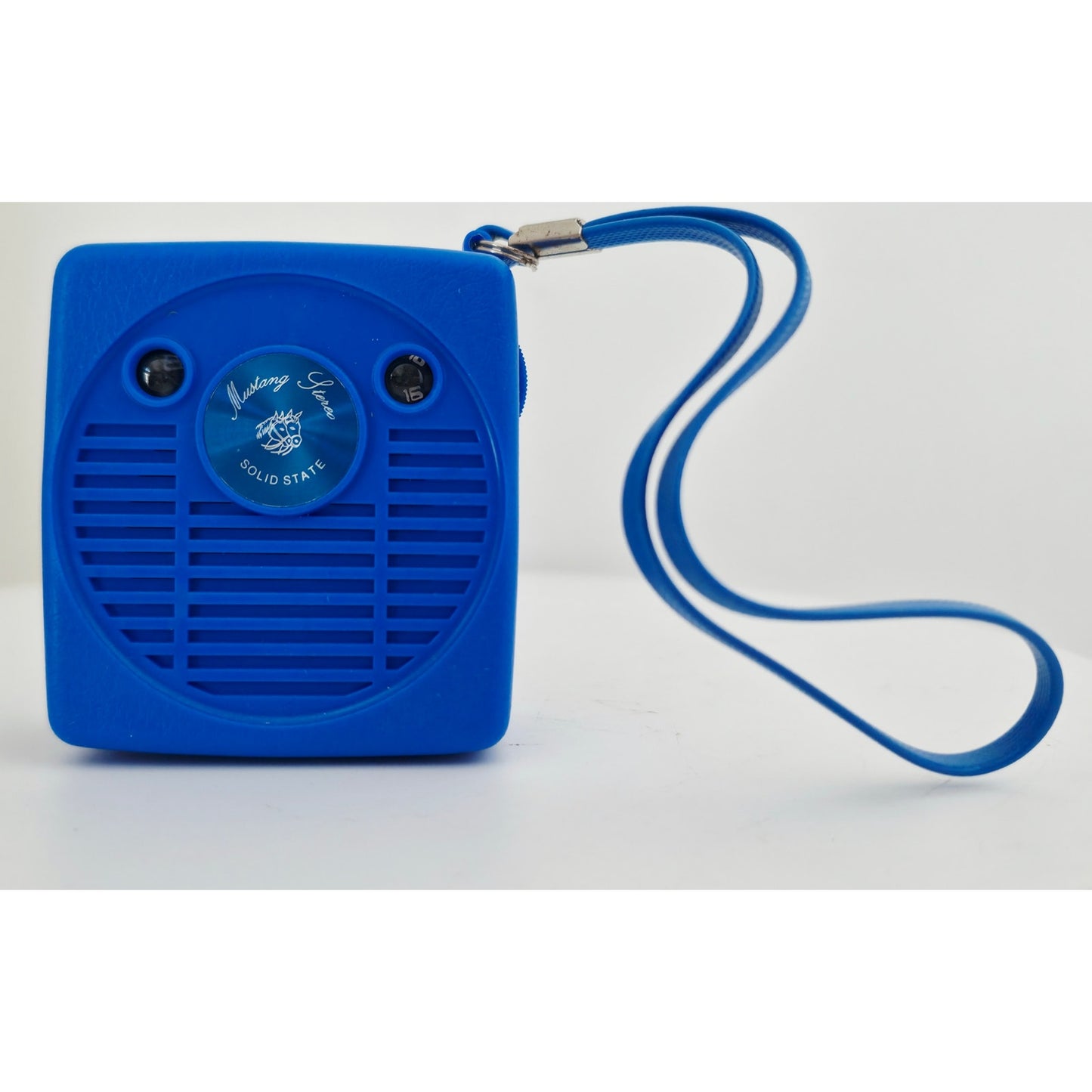 Needs Lovin' - VINTAGE 1960's MUSTANG AM Micro Solid State Transistor Radio Blue - Needs Lovin'