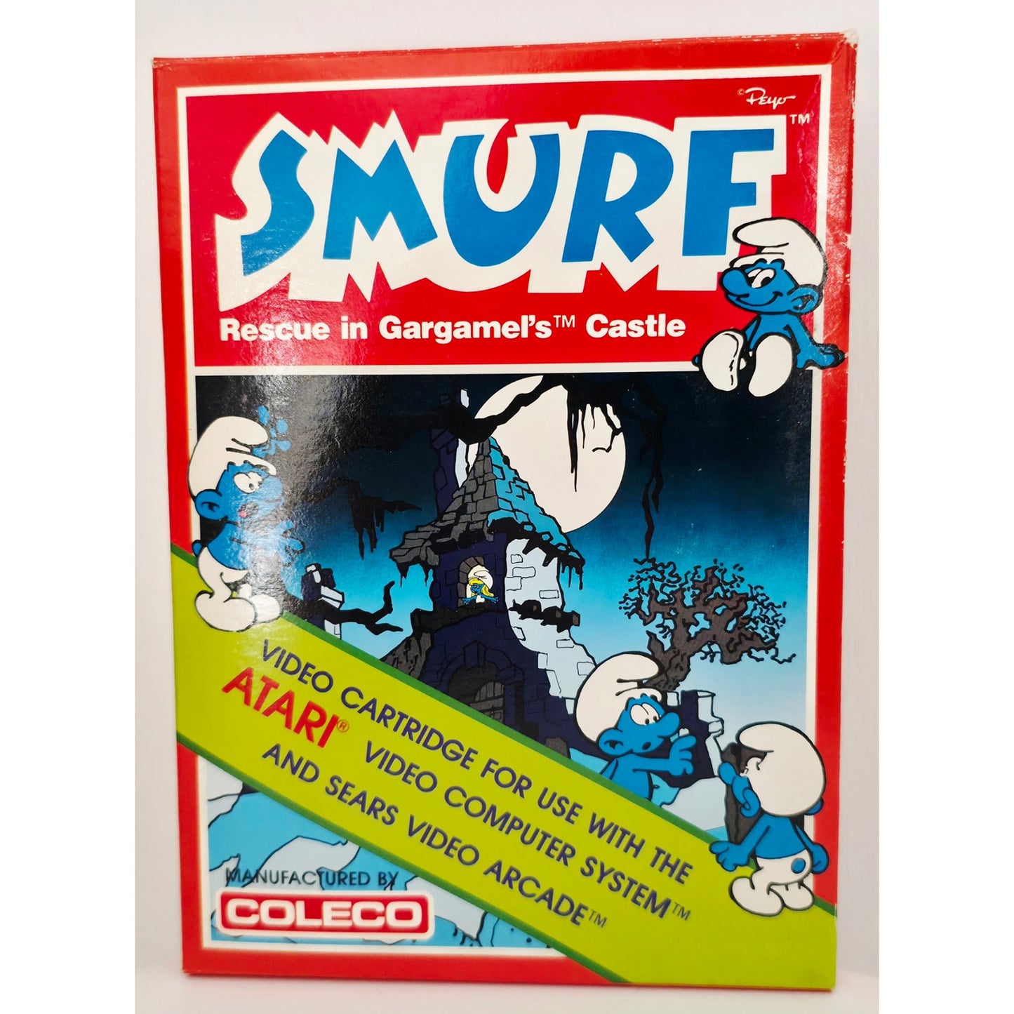 Vintage Atari 2600 SMURF: Gargamel's Castle - Coleco - Factory Sealed - Pristine