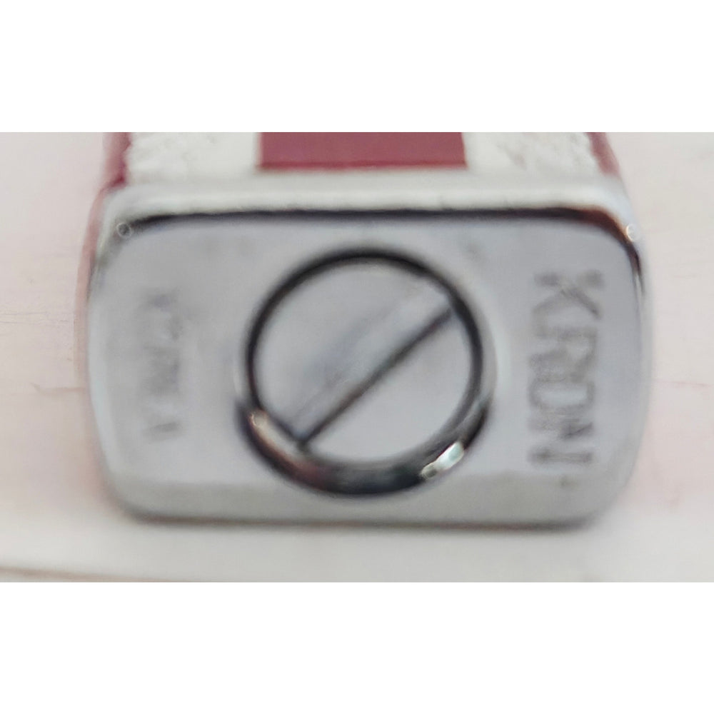 VINTAGE *NEW* 1950's Kron Imperial Red and Silver Lighter Japan