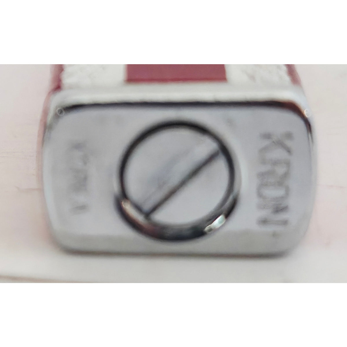 VINTAGE *NEW* 1950's Kron Imperial Red and Silver Lighter Japan