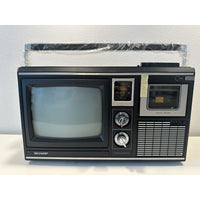 VINTAGE *NEW* 1980's Sharp 3M-79 Tri-Mate 1000B B&W AM/FM  Cassette TV