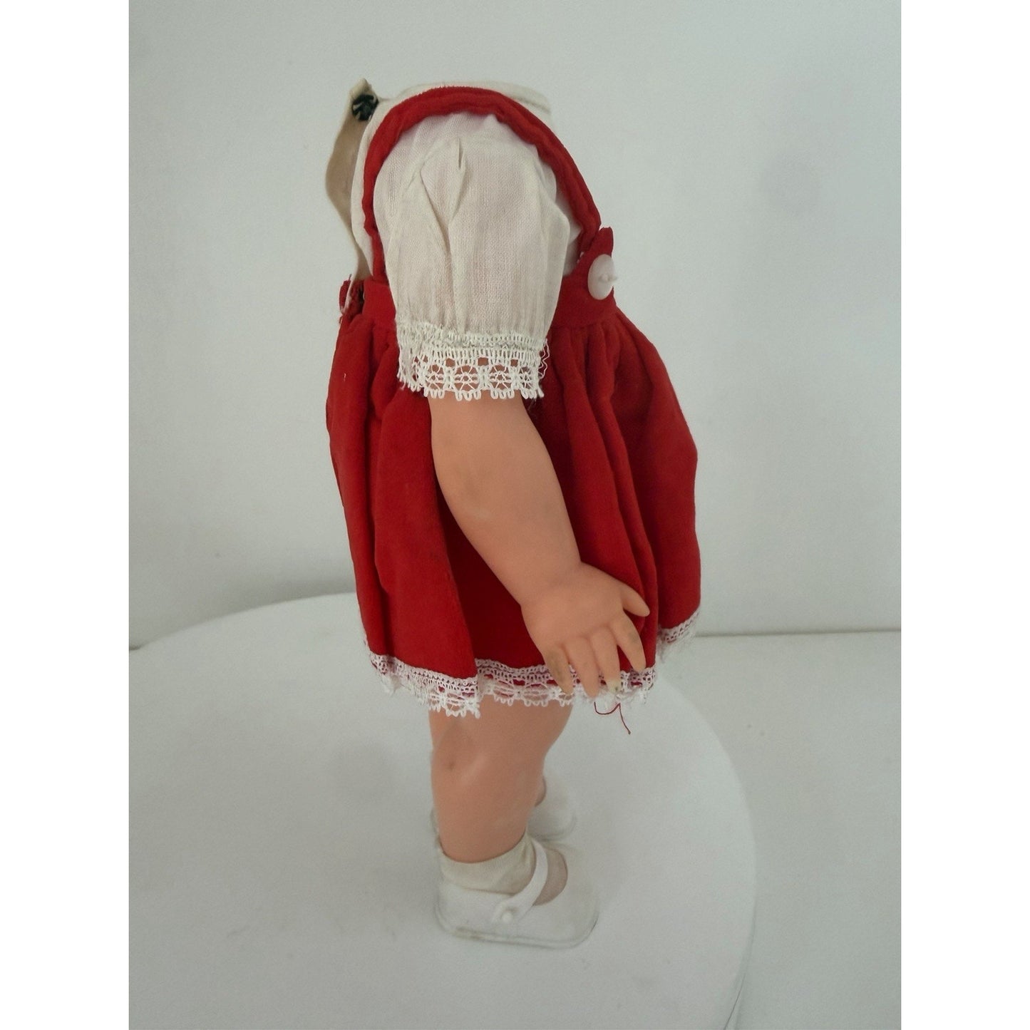 VINTAGE 1960's Headless Doll in Red Dress- Great Prop!