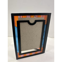 VINTAGE *NEW* 1960's Stained Glass Rememberance Folding Picture Frame