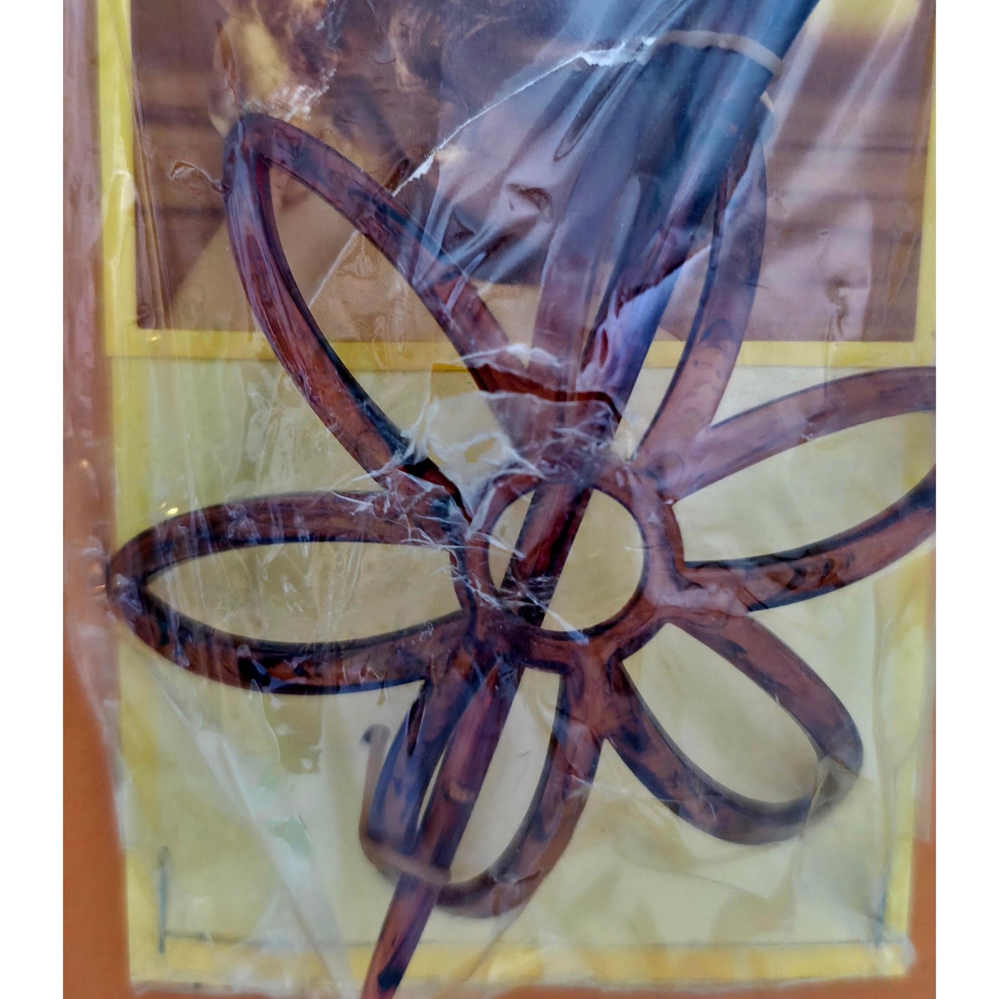 VINTAGE *NEW* 1980's Goody Chignon Foundation Large Brown Hair Wrap On Card