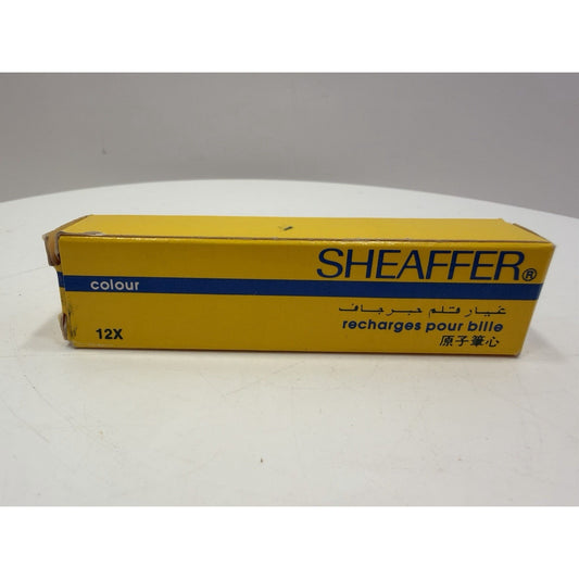 VINTAGE *NEW* 1970's Sheaffer #99224 Single Ballpoint Pen Blue Refills X 12