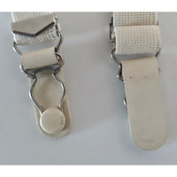 VINTAGE *NEW* 1960's MACBESS Women's Cream with Blue Flowers Garter Belt Size S