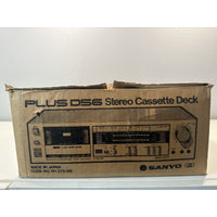 VINTAGE *NEW* Sanyo Plus D56 Stereo Cassette Deck led