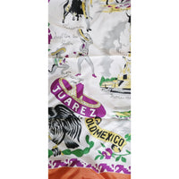 VINTAGE *NEW* 1950's "Juarez" Hand-Rolled Scarf 31" x "31" Pink Japan