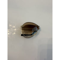 VINTAGE *NEW* 1980's Ferarri Foldable Aviator Sunglasses Gold Metal/Case