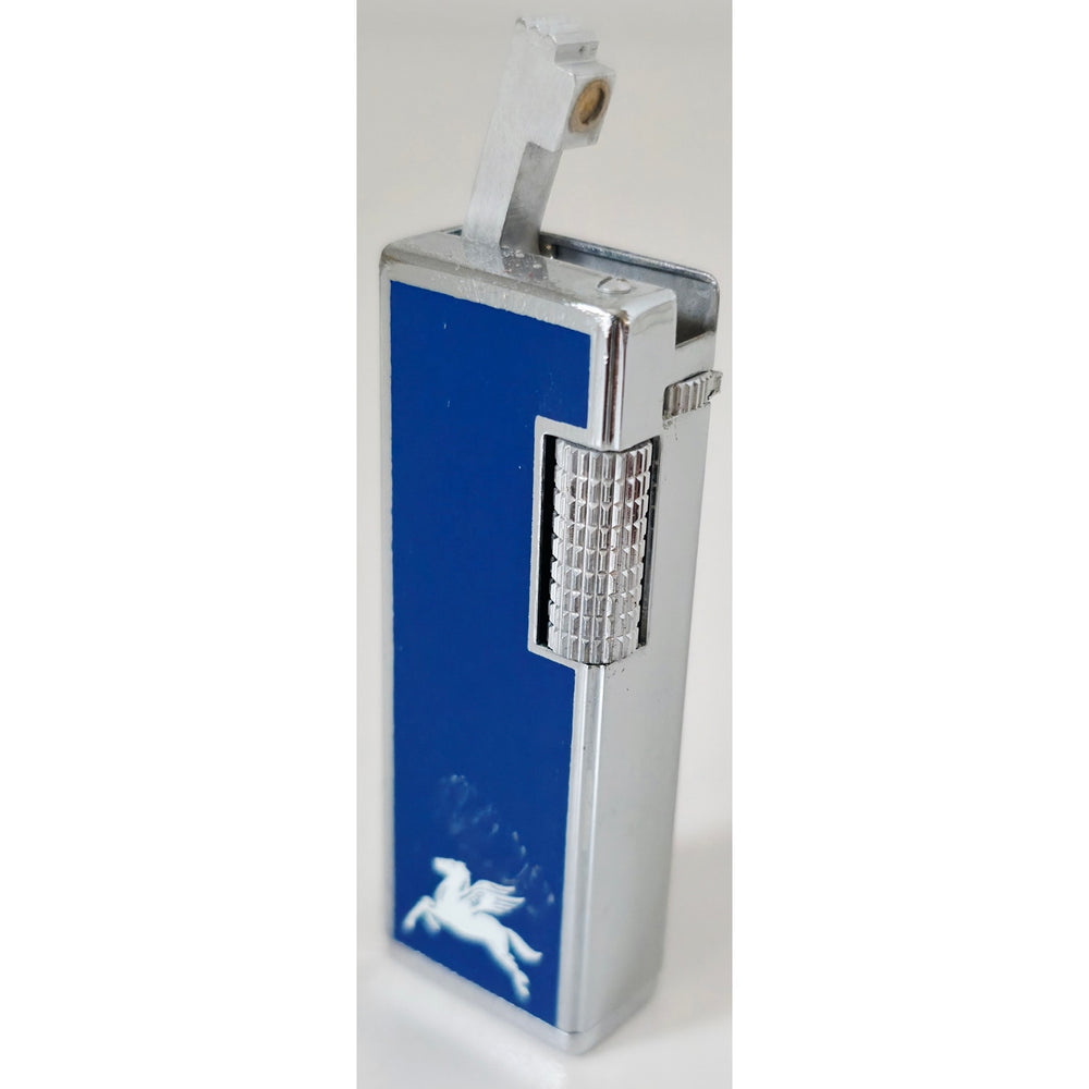VINTAGE *NEW* 1960's Blue Lighter with Pegasus in Original Box by Supreme USA