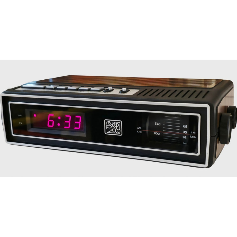 VINTAGE *NEW* 1970's Concept 2000 AM/FM Electronic Digital Clock Radio
