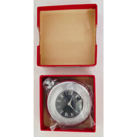 Vintage 1970's Smiths Pocket Watch Silver-Tone Boxed w/ Guarantee Card England