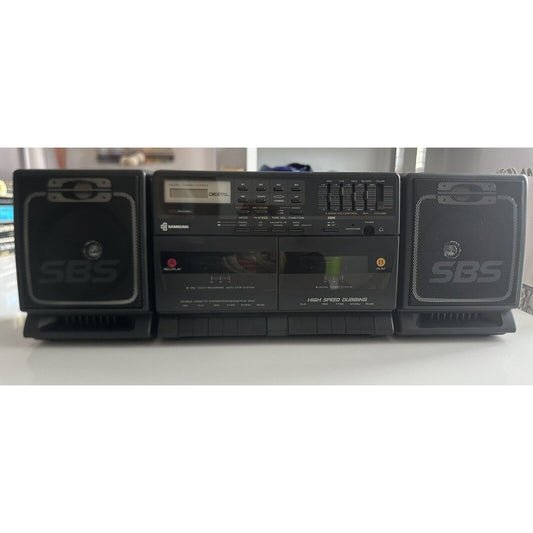 VINTAGE *NEW* Samsung PD-770 Double Cassette Recorder Stereo