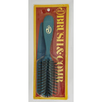 VINTAGE *NEW* 1975 Goody #9107 Blue Brush & Comb Set USA