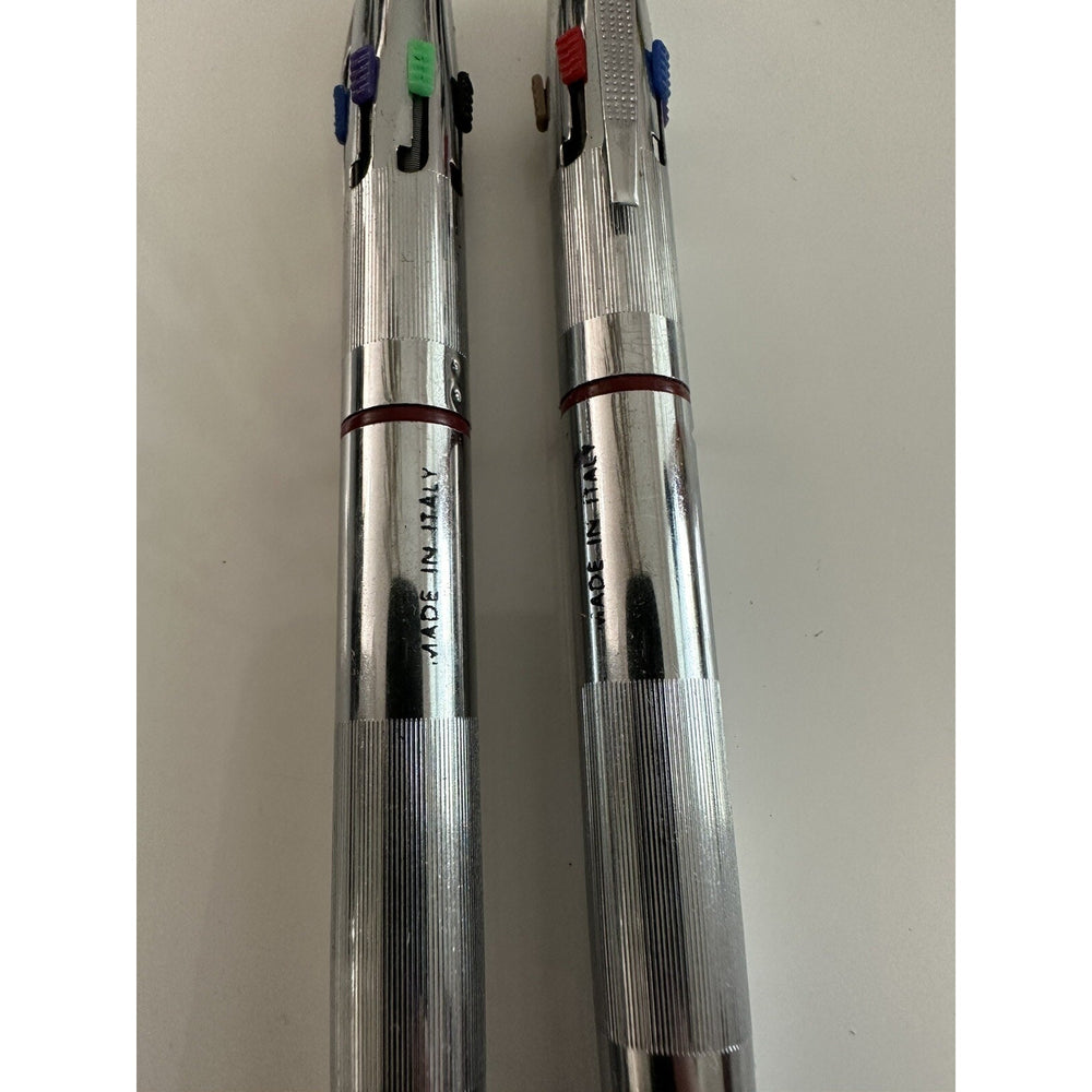 VINTAGE *NEW* 2 x Walker Colour 6-color Ball Point Pens Italy
