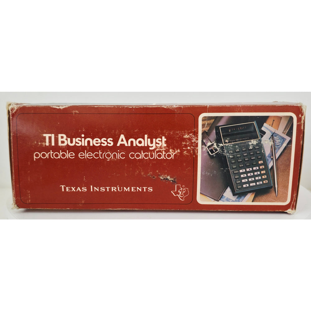 VINTAGE *PRISTINE* 1976 1st Generation Texas Instruments Business Analyst Portable Electronic Calculator