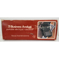 VINTAGE *PRISTINE* 1976 1st Generation Texas Instruments Business Analyst Portable Electronic Calculator