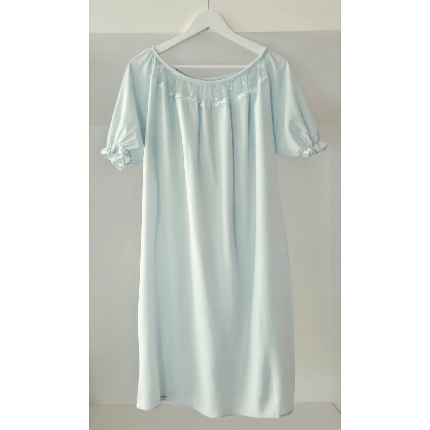 VINTAGE *NEW* 1960's Fruit of  the Loom Women's Lt Blue Day Dress | Gown Size M