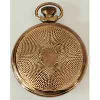 Vintage 1970's Smiths Pocket Watch Gold-Tone Boxed w/ Pouch & Guarantee Card England