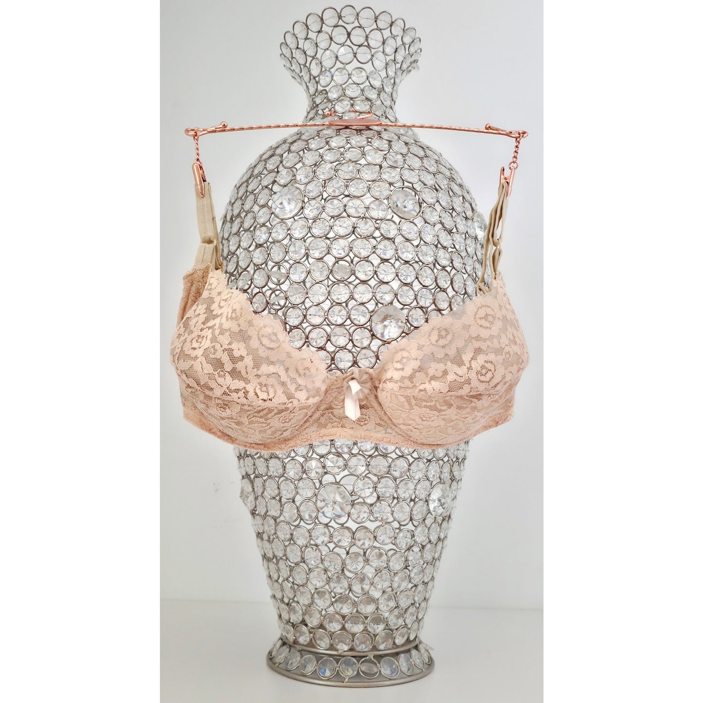 VINTAGE *NEW* 1960's Women's Beige Lace Push-Up Bra Size 38 B