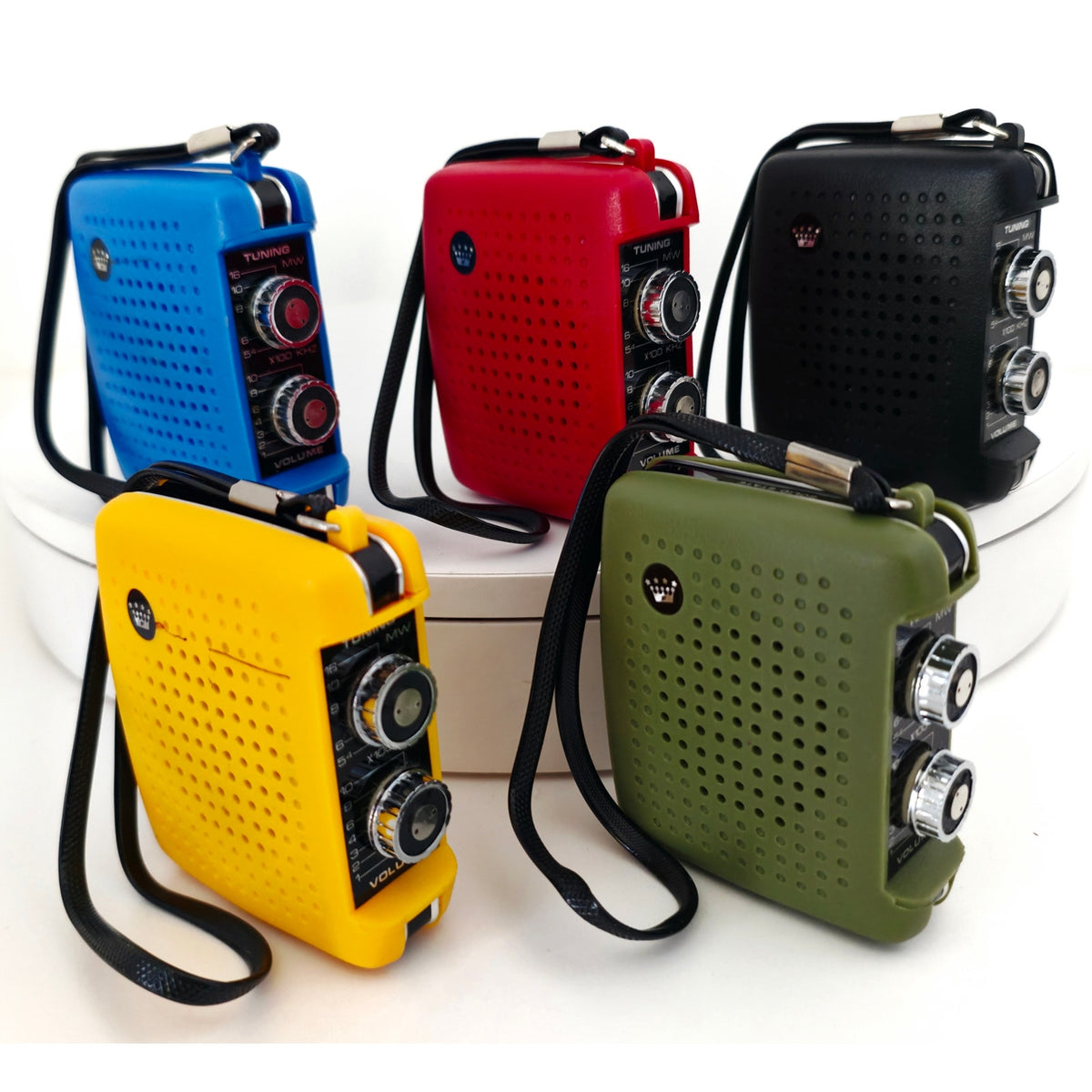 VINTAGE *NEW*1970's Four Star FS-7 Red Solid State AM Transistor Radio