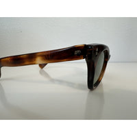 VINTAGE *NEW* 1970's Glam Unisex Sunglasses Tortoise Frame with Gray Lens Italy