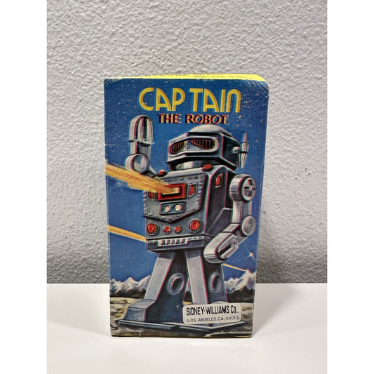 VINTAGE *NEW* 1960's 5.5" Captain the Robot / Tin Wind-Up Toy