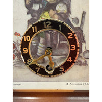 VINTAGE *NEW* 1960's Hummel Mini Hanging Linden Clock w Chimes Germany