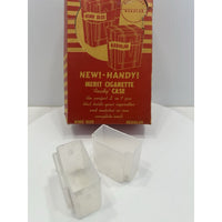 VINTAGE *NEW* 1960's Merit Plastic King Size Cigarette/Matches Clear Case