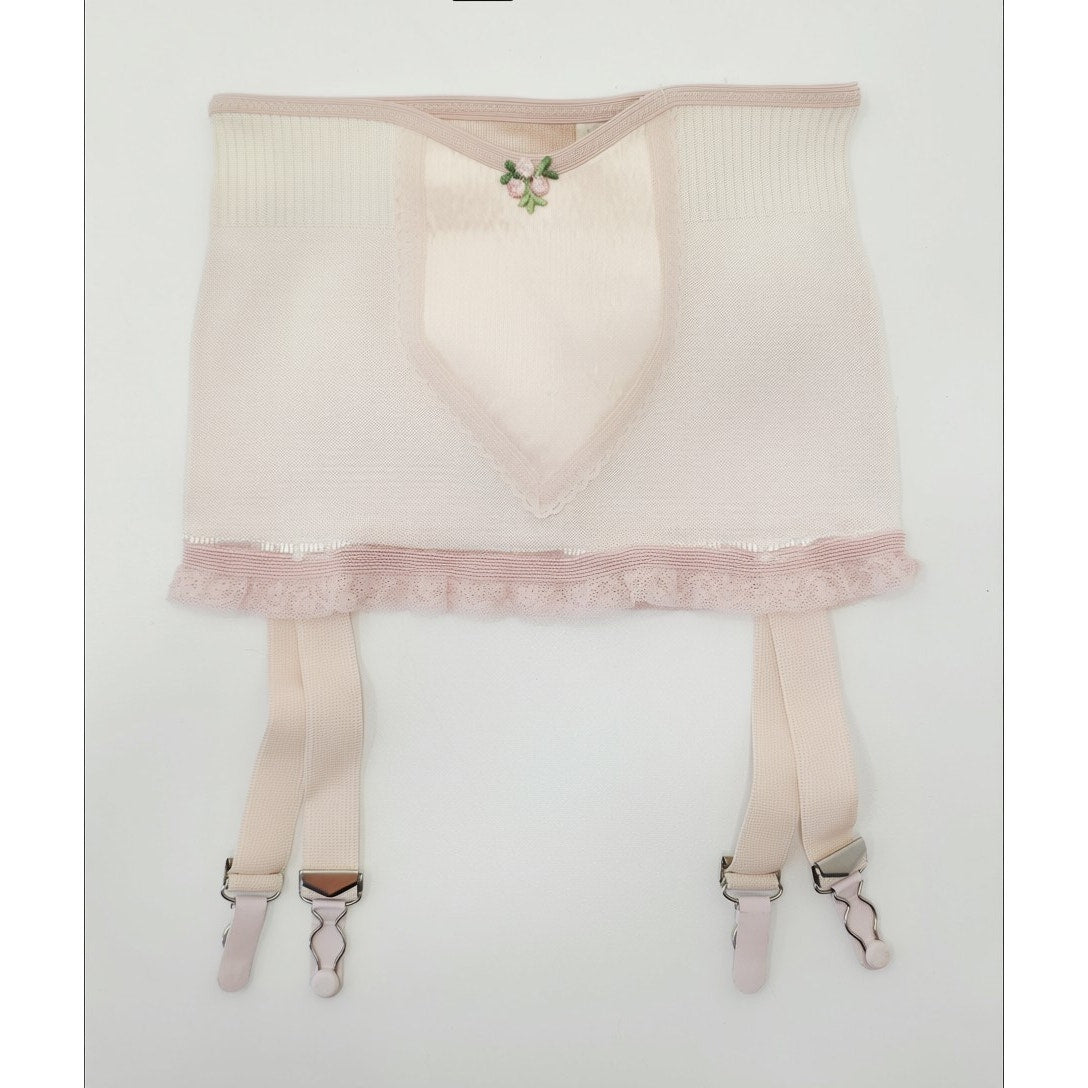 VINTAGE *NEW* 1960's Women's Light Pink Waist Cincher Girdle w/Garters Sz M (26)