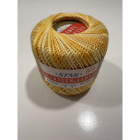 VINTAGE *NEW* Star Sillateen Sansil Crochet Knitting Art 102, Yellow 87-75 Yrds