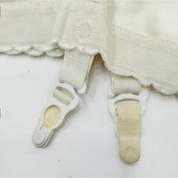 VINTAGE *NEW* 1960's Magic Charm Women's Sheer Cream Girdle w/Garters Size L USA