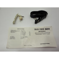 VINTAGE *NEW* 1960's Petrosonic AM Sport Snake Brown Case Radio