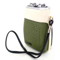 VINTAGE *NEW* 1960's Sakura FS-19 Green/Black Solid State Micro Transistor Radio