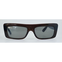 VINTAGE *NEW* 1970's Glam Unisex Brown Frame with Gray Lens Sunglasses Made in Italy