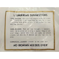 VINTAGE *NEW* 1960's Men's STYLEWISE Cream Dress Shirt 100% Nylon Size 14-32