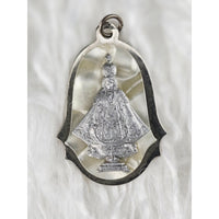 VINTAGE *NEW* 1950's Madonna Silver-Toned Pendant 1.5"