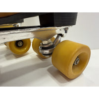 VINTAGE *NEW* 1970's Hot Shot Vinyl Demi-Boot Roller Skates Men's 7.5/Wmn's 9.5 Brown Leather