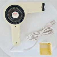 VINTAGE *NEW* 1970's Seikko SE 1500w White Compact Pro Styler Hair Dryer