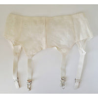 VINTAGE *NEW* 1960's Empire Foundation Cream Garter Belt w/Flowers Size L (28)