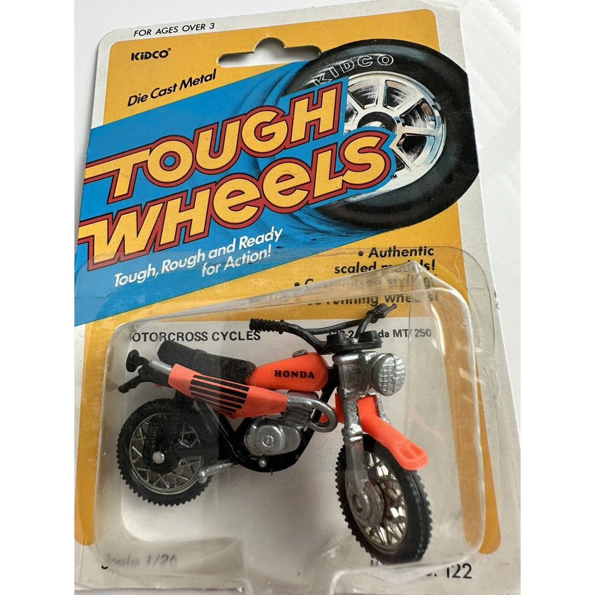 VINTAGE *NEW* 1981 Tough Wheels Motorcross Cycles Metal Scale Die Cast Set of 3