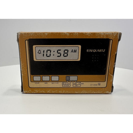 VINTAGE *NEW* 1980's Sharp CT-455E Electronic Digital Time Alarm Clock