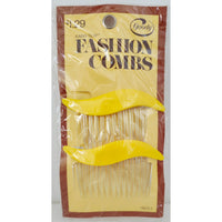 VINTAGE *NEW* 1975 Goody #8051 Fashion Combs Yellow USA