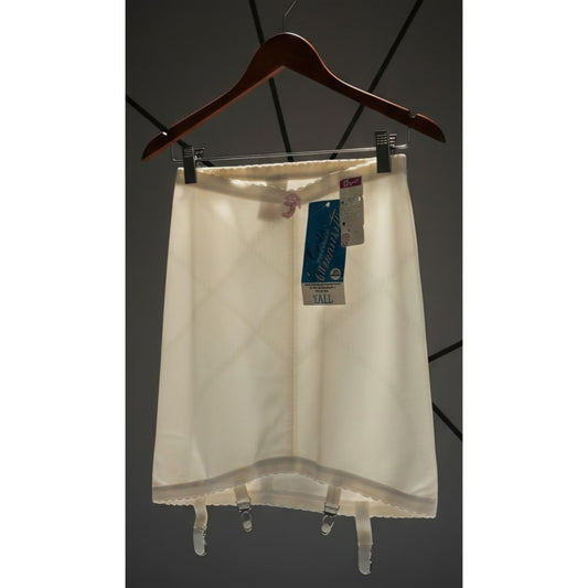VINTAGE *PRISTINE* 1960's Cupid Women's White Shapewear Girdle w/ Garters Size M
