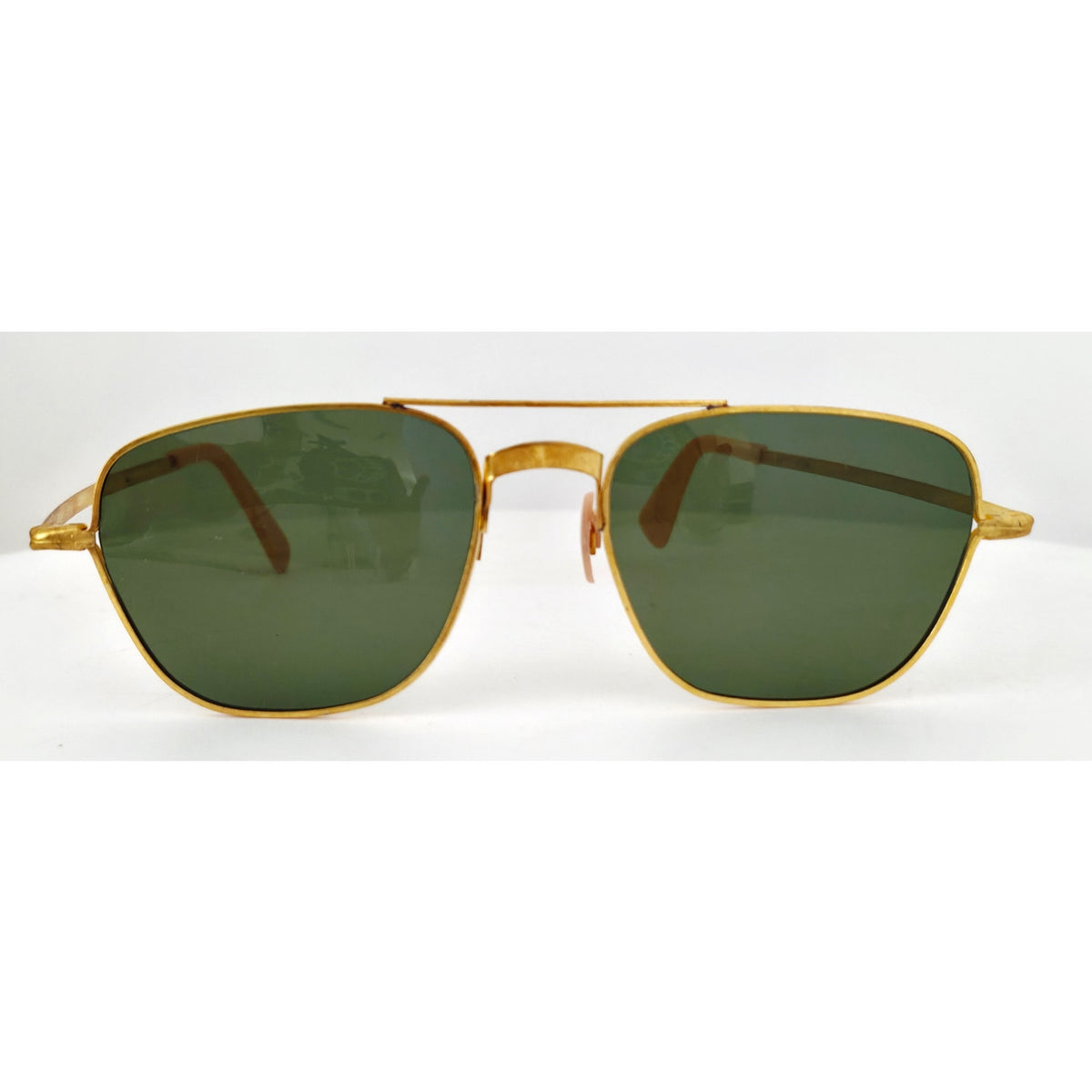 VINTAGE *NEW* 1970's Glam Unisex Gold Frame with Gray Lens Sunglasses